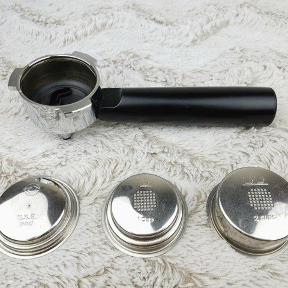 Krups Espresso Portafilter, Filters, and Tamper